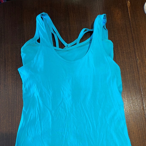 Lululemon - Sweaty Endeavor Tank - Peacock blue - Size 6 - Picture 10 of 11